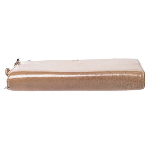 GUCCI Light Brown Leather Wristlet Wallet - Picture 6 of 9